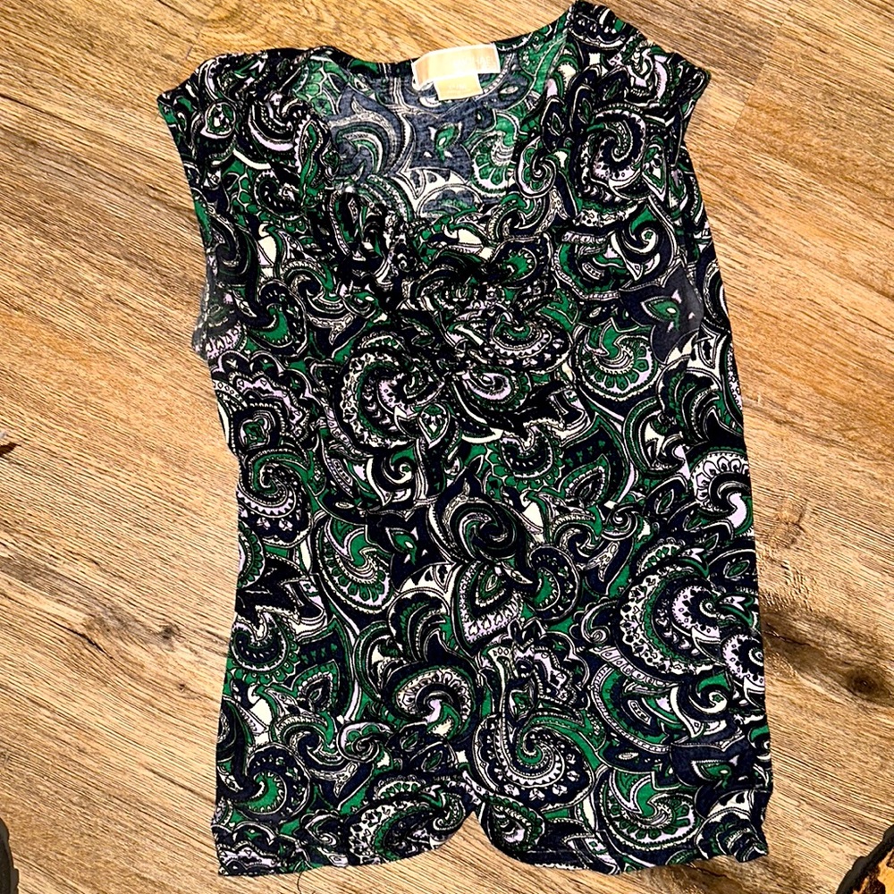 Michel Kors paisley cowl neck tank